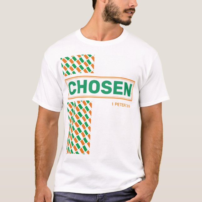 T-shirt IRLANDE Personnalité chrétienne CHOISIE Saint Patr (Devant)
