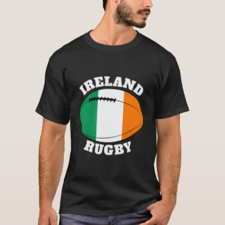 T-shirt Irlande Rugby Ball Flag Irlandais Rugby Fans 2020