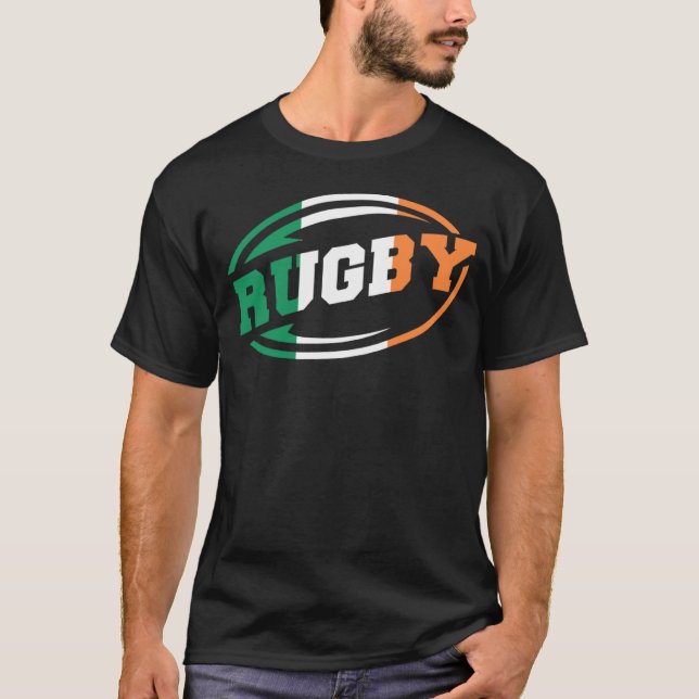 T-shirt Irlande Sport Rugby Athlète Rugby Joueur Graphique (Devant)