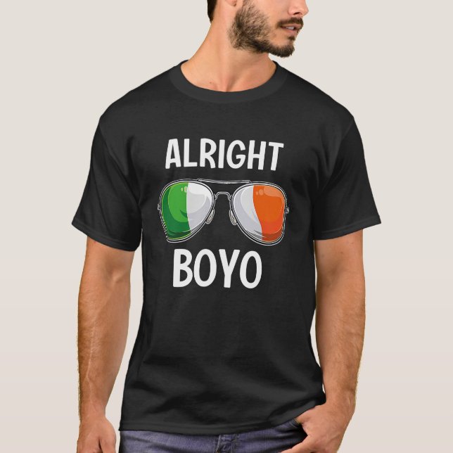 T-shirt Irlande St Patrick's Day Party Irish Alright Boyo (Devant)