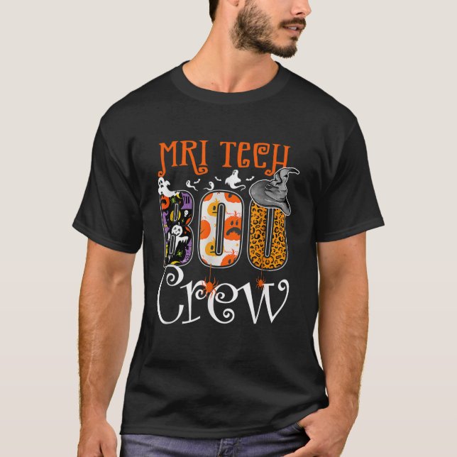 T-shirt IRM Tech Boo Crew Halloween Costume de fête d'Hall (Devant)