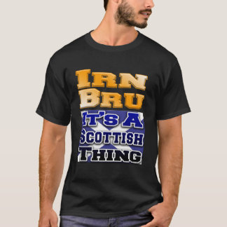 T-shirt Irn Bru Scottish Thing Fun T Shirt Iron Brew Whisk