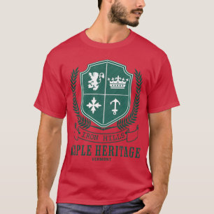 T-shirt Iron Hills Maple Heritage Vermont drôle