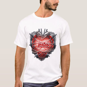 T-shirt Iron Lifestyle Gym Coeur - Hardcore Bodybuilding M