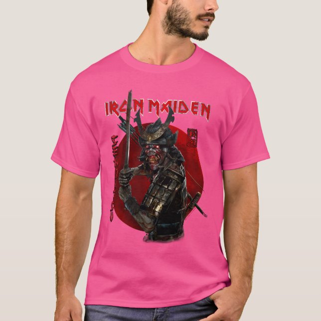 T-shirt Iron Maiden - Senjutsu Eddie Red Circle (Devant)