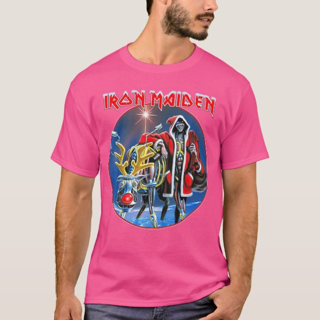 T-shirt Iron Maiden SIT Xmas girl (Devant)
