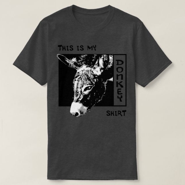 T-shirt Ironie Dire Âne Drôle Mule Animal Pullov (Design devant)