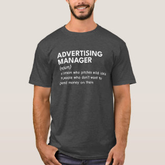 T-shirt Ironie du responsable marketing
