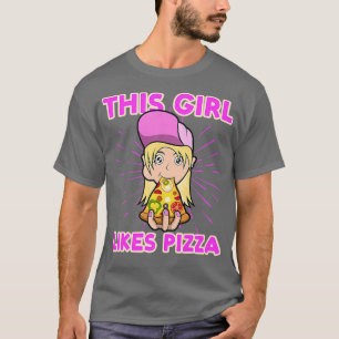 T-shirt Ironique Dire Pizza Chef Girls Pizza Making 