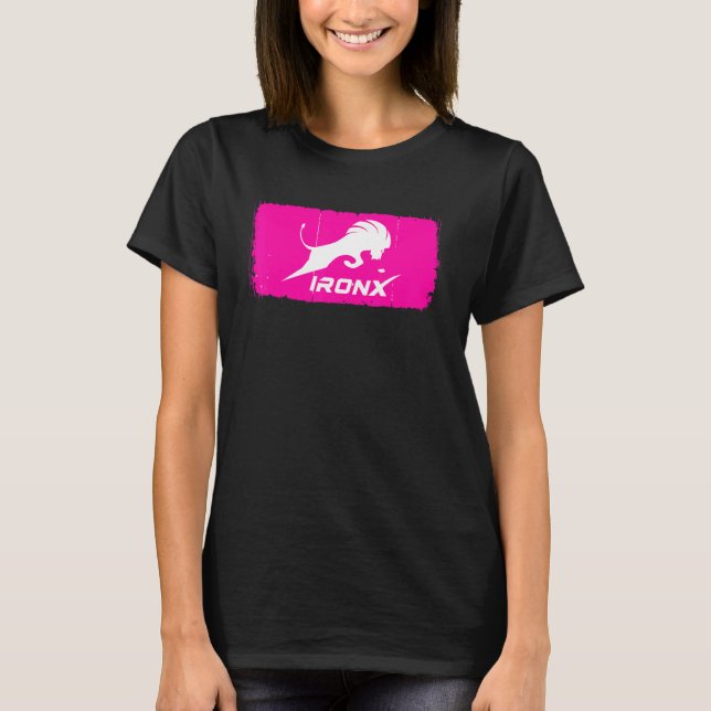 T-shirt Ironx Convient Dans La Boîte Fuchsia (Devant)