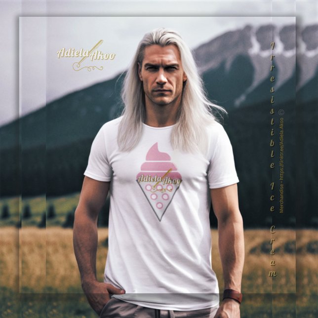 T-shirt Irresistible Ice Cream par la poète Adiela (Irresistible IceCream T-Shirts by Poet Adiela Akoo. SHOP my store for more fab finds & great gifts! )