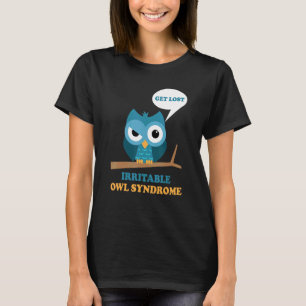 T-shirt Irritable Chouette Syndrome Grumpy Chouette Ibs Jo