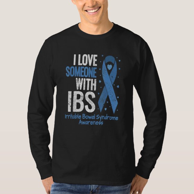 T-shirt Irritable Syndrome Bowel J'Aime Quelqu'Un Avec Ibs (Devant)