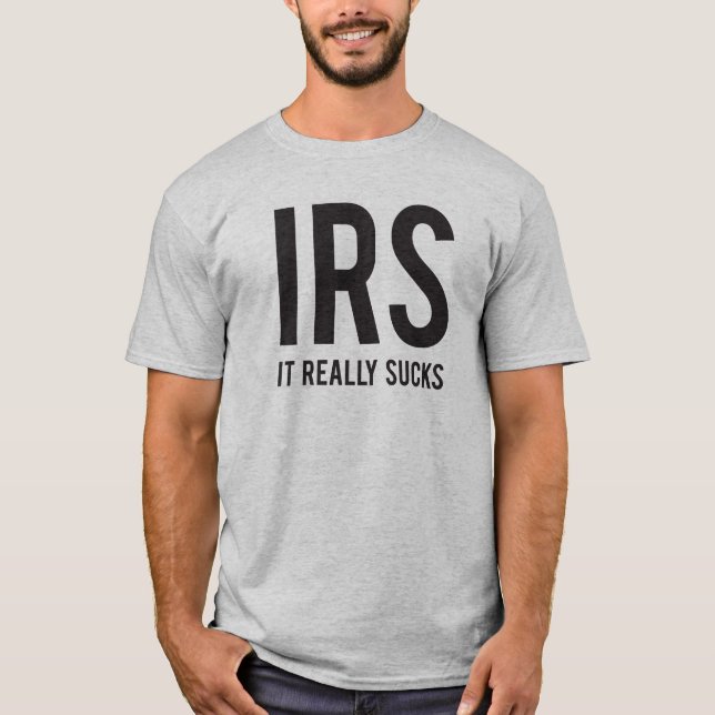 T-shirt IRS - Il suce vraiment (Devant)