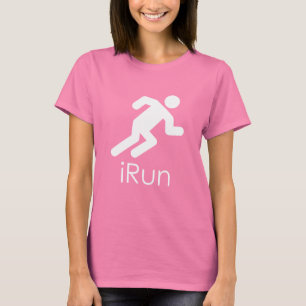 T-shirt "iRun" Les femmes en train de courir une chemise