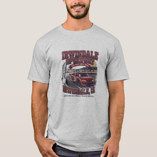 T-shirt Irwindale speedway rétrospective (Devant)