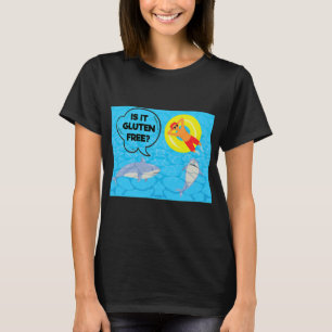 T-shirt Is It Gluten Free Funny Shark Lover