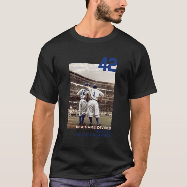 T-shirt Isaac Morris 42 Jackie Robinson Hommes Et S (Devant)