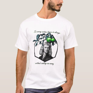 T-shirt Isaac Newton "Collection de devis" vert