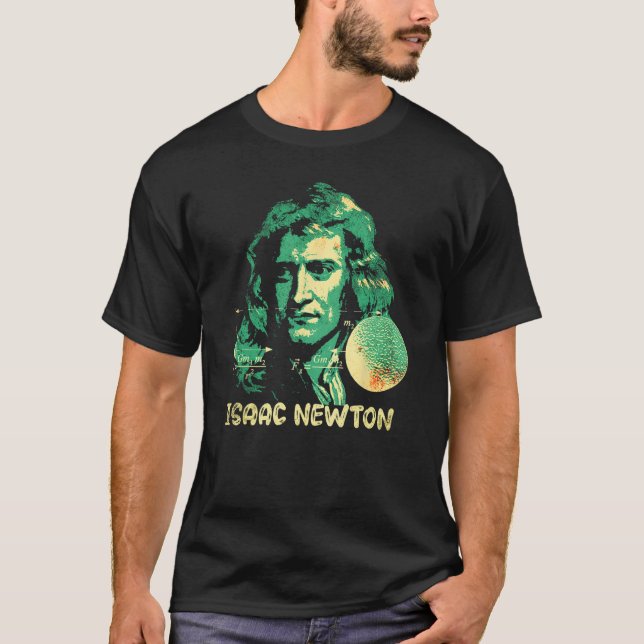 T-shirt Isaac Newton Gravitation Physicist Physics Science (Devant)