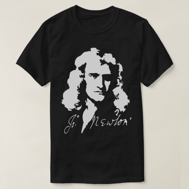 T-shirt Isaac Newton laws of physics mathematics  (Design devant)