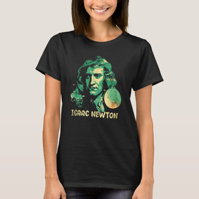 T-shirt Isaac Newton Physicien de gravitation Physique Sci (Devant)