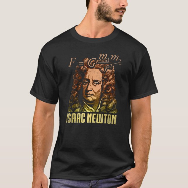 T-shirt Isaac Newton Physicien de gravitation Physique Sci (Devant)