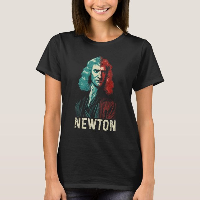T-shirt Isaac Newton Physicien Physique Science Astronomie (Devant)