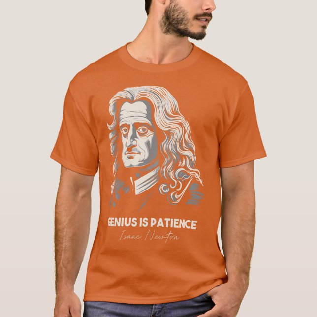 T-shirt Isaac Newton Quotes 1 (Devant)