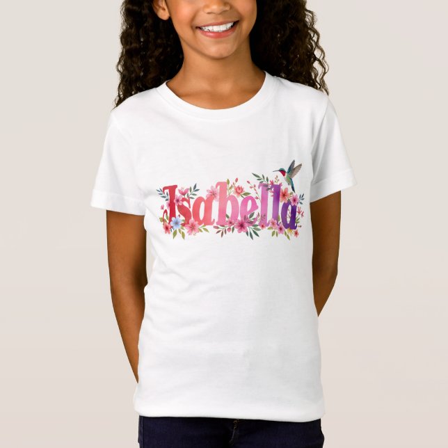 T-Shirt Isabella - Personalised Shirt  - For Kids (Devant)