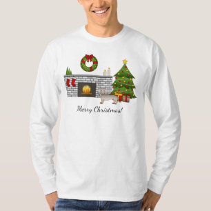 T-shirt Isabella & Tan Smooth Coat Dachshund - Noël