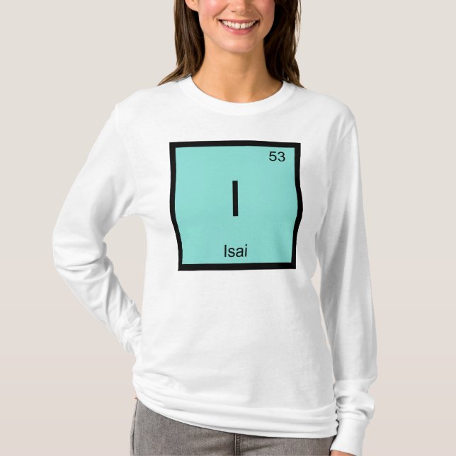 T-shirt Isai  Nom Chimie Élément Tableau Périodique (Devant)