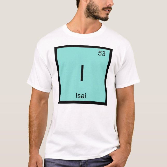 T-shirt Isai  Nom Chimie Élément Tableau Périodique (Devant)