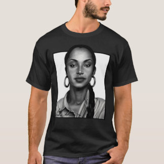 T-shirt iSalem Sade, noir et blanc Portrait Classic T-Sh