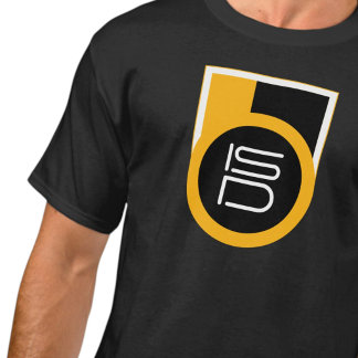 T-shirt ISD Black Gold Retro Streetwear Urban 