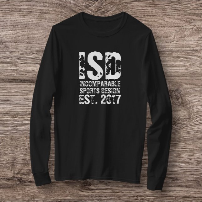 T-shirt ISD Est 2017 à manches longues simples (Créateur téléchargé)