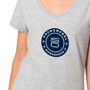 T-shirt ISD Women's Phenomenal Womanhood V-Neck 