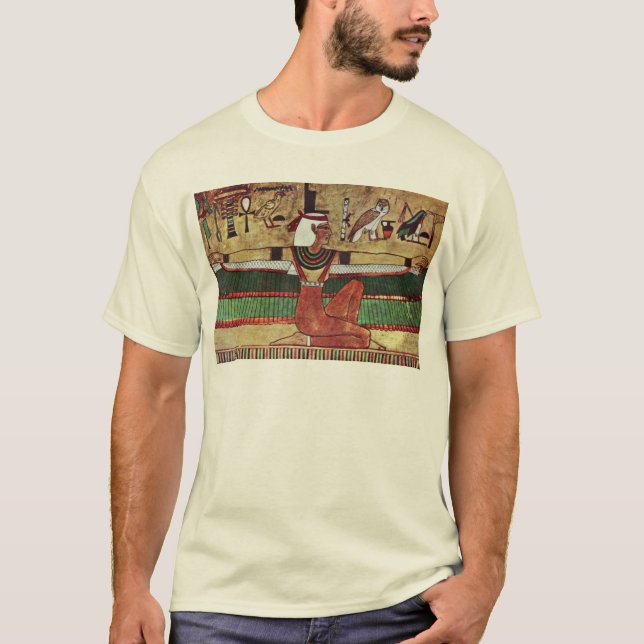T-shirt ISIS de déesse, par Ägyptischer Maler Um 1360 (Devant)