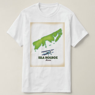 T-shirt Isla Holbox Mexique affiche de voyage