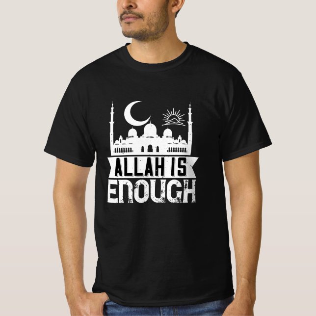 T-shirt Islam - Allah suffit (Devant)