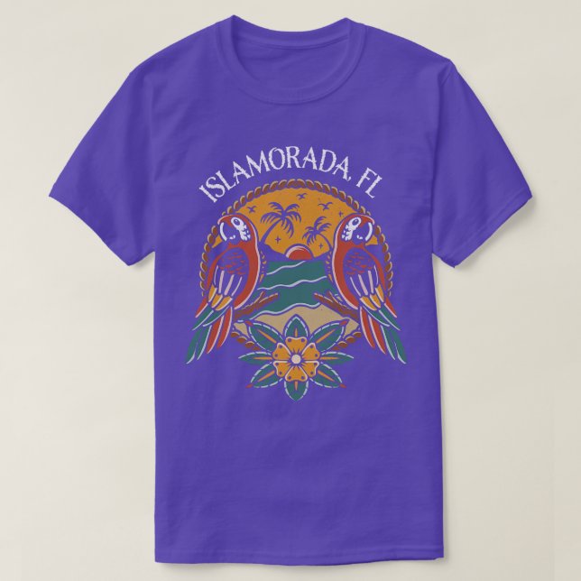 T-shirt Islamorada Florida Keys Pêche Bateau (Design devant)