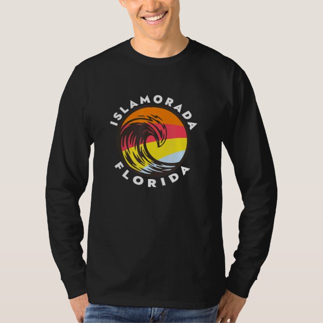 T-shirt Islamorada Floride Vacances Souvenir Ocean Wave Be (Devant)