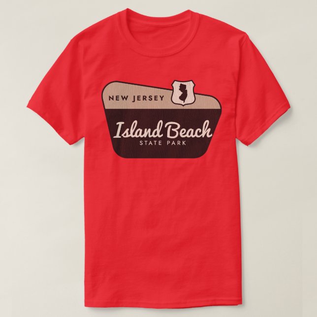 T-shirt Island Beach State Park New Jersey Affiche de bien (Design devant)