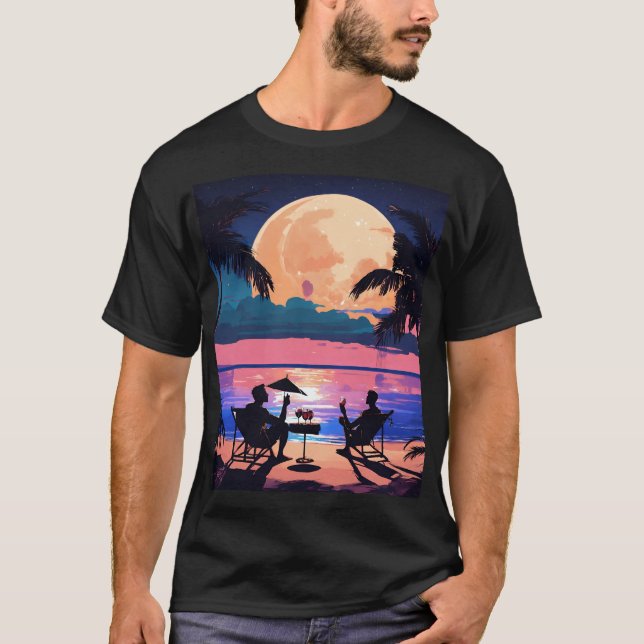 T-shirt Island Ink : La fuite Tropicale du marin Jerry (Devant)
