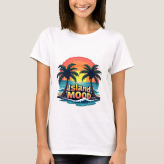 T-shirt Island Mood Tropical Sunset Tee