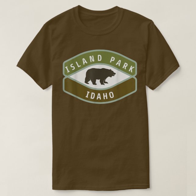 T-shirt Island Park Idaho Roaming Bear ID Souvenir Vacatio (Design devant)