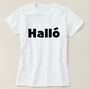 T-shirt Islandais Halló { Hello ) Íslenska