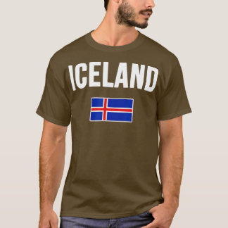 T-shirt Islande Drapeau islandais Reykjavik ravel Souvenir