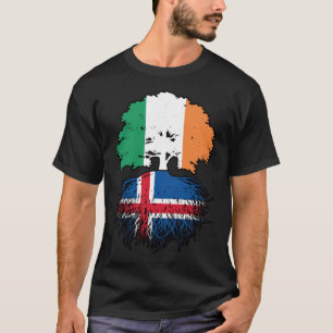 T-shirt Islande Irlande Irlande Irlande Islande Drapeau de