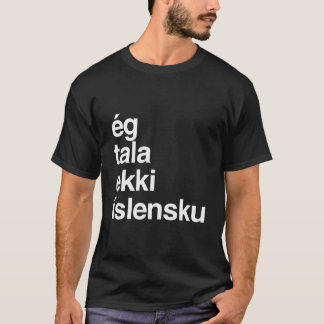 T-shirt Islande Je ne parle pas islandais